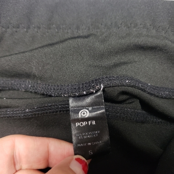 3/$15 Pop fit solid black work out leggings with pockets women's size small - Picture 6 of 9